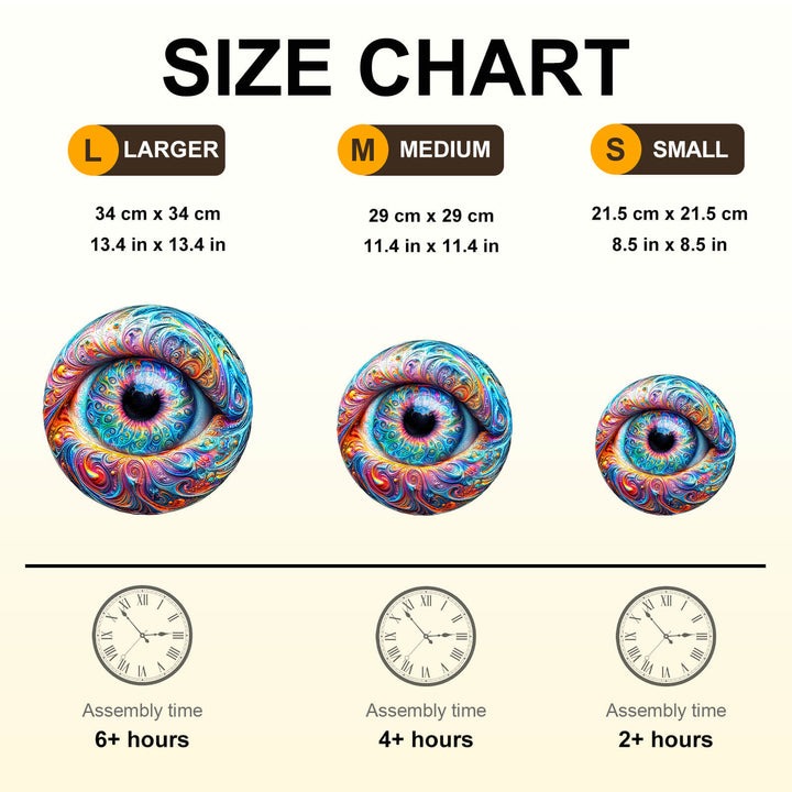 Brilliant eyes Wooden Jigsaw Puzzle
