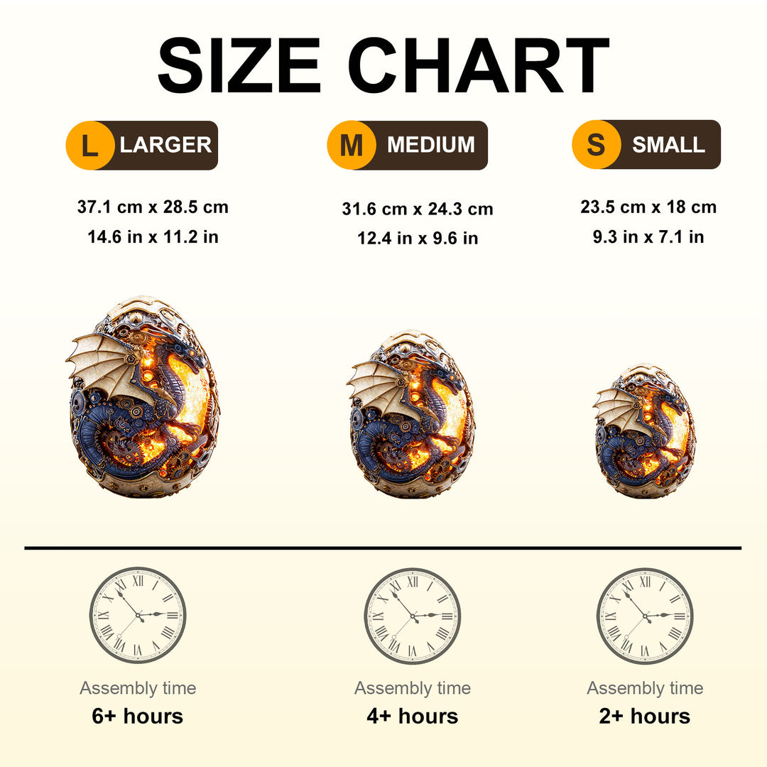 Fire Dragon Egg Wooden Jigsaw Puzzle