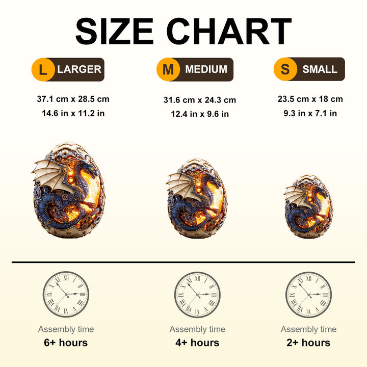 Fire Dragon Egg Wooden Jigsaw Puzzle