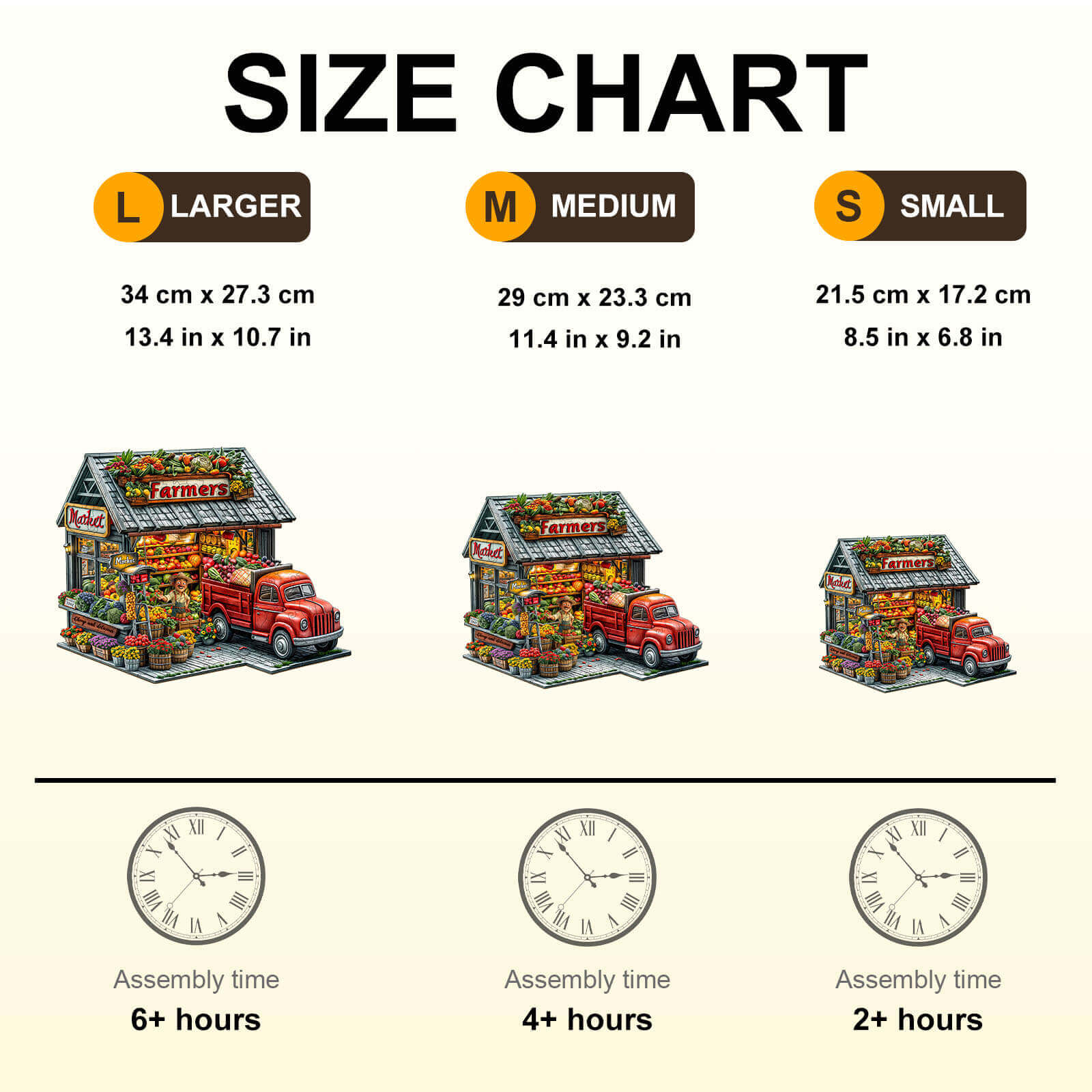 Farmers Market Wooden Jigsaw Puzzle