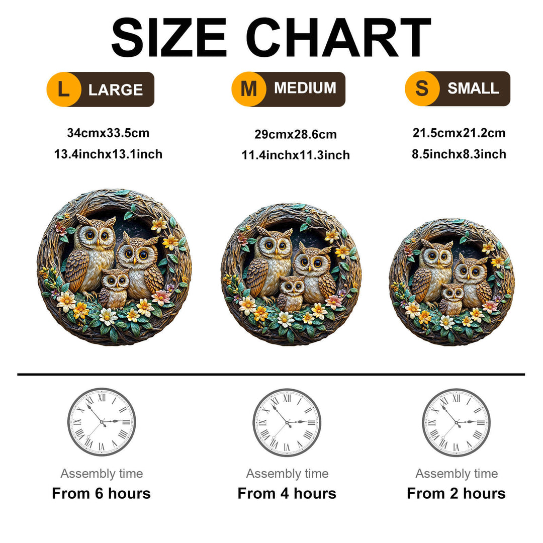 3D warm family Wooden Jigsaw Puzzle