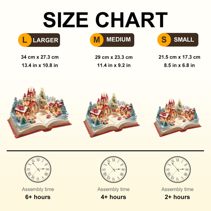 Christmas Pop-up Book Wooden Jigsaw Puzzle
