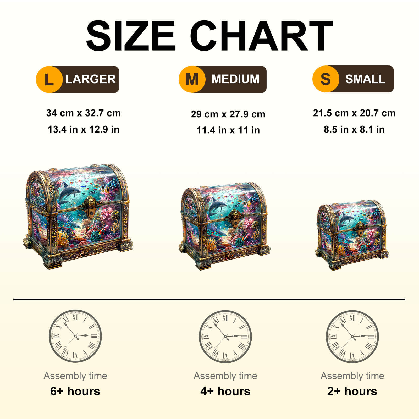 Schatztruhe Ocean-3 Holz-Puzzle