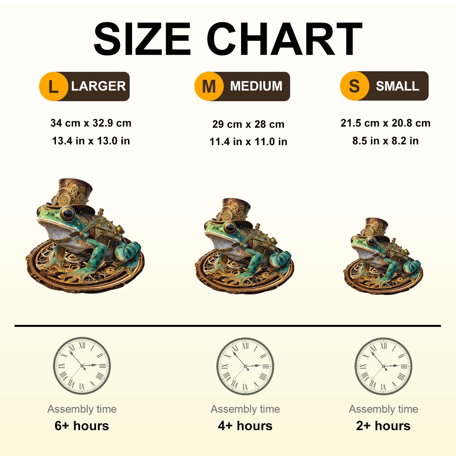 Steam Hopper Frog Wooden Jigsaw Puzzle