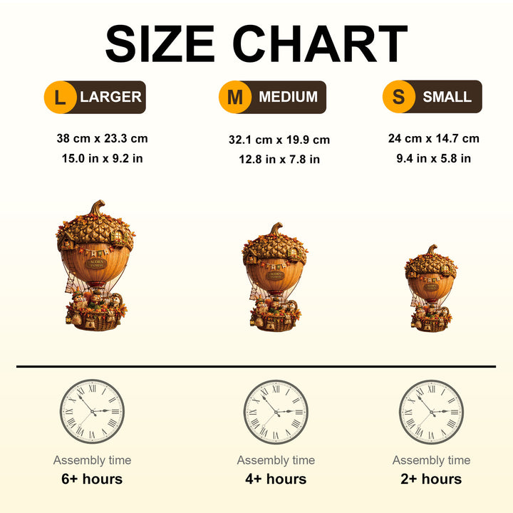 Acorn Airship Wooden Jigsaw Puzzle