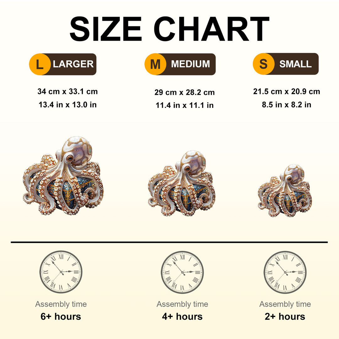 Tentacle Master Wooden Jigsaw Puzzle