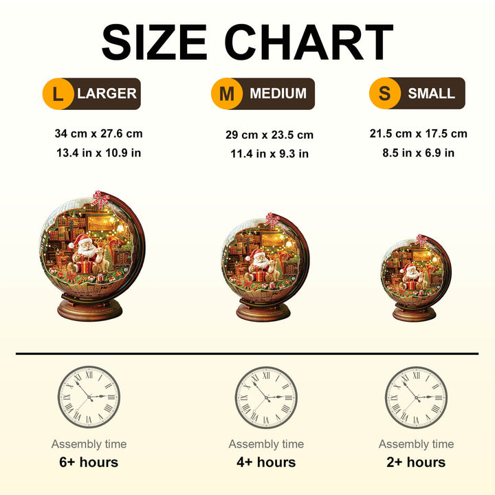 Christmas globe Wooden Jigsaw Puzzle