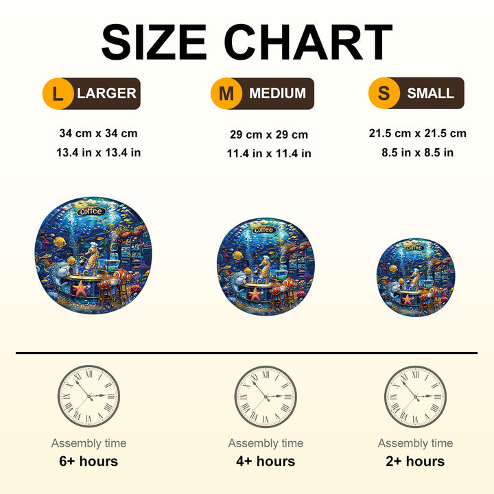Deep Sea Cafe Wooden Jigsaw Puzzle