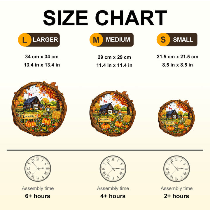 Harvest Day Wooden Jigsaw Puzzle