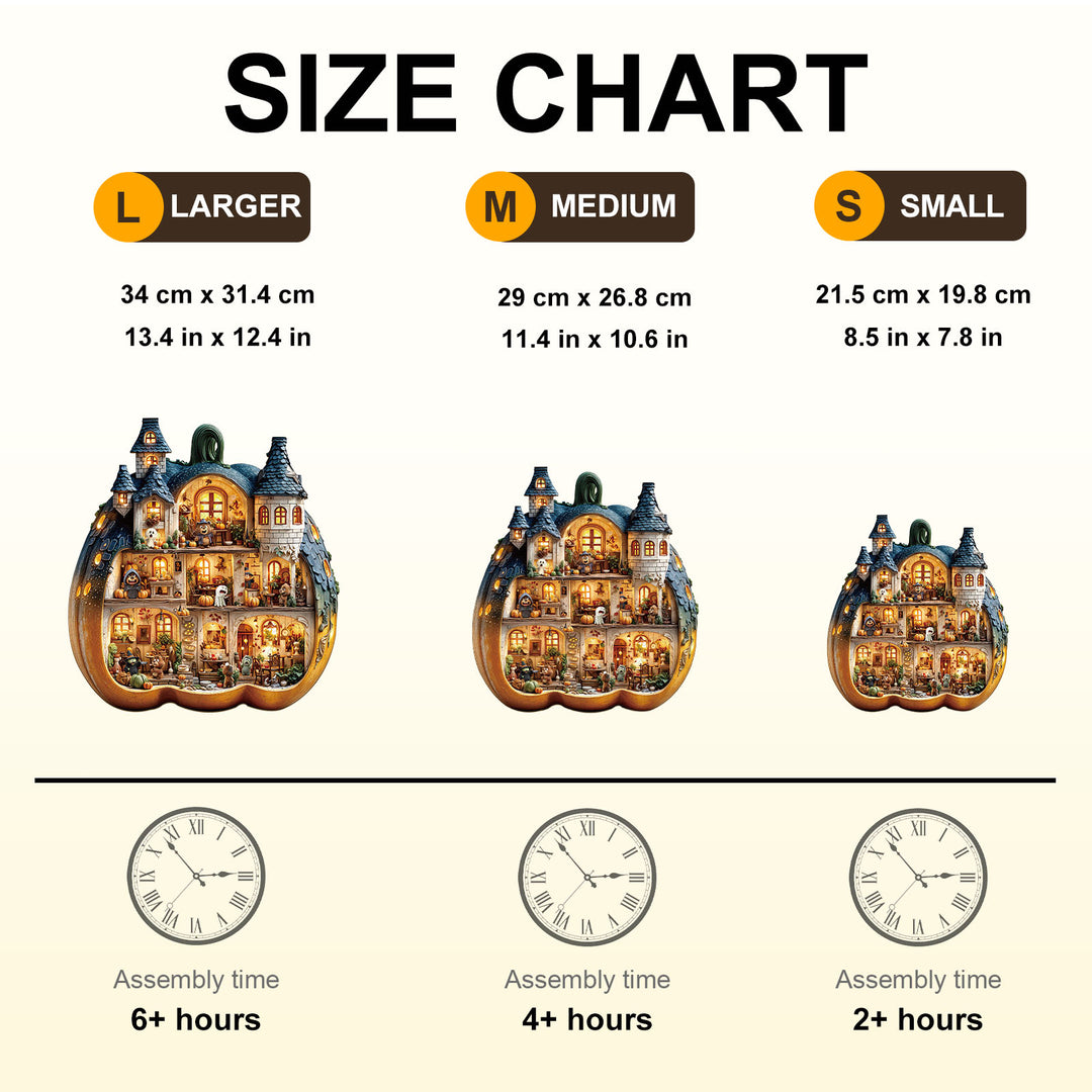 Bear's House - Pumpkin Wooden Jigsaw Puzzle