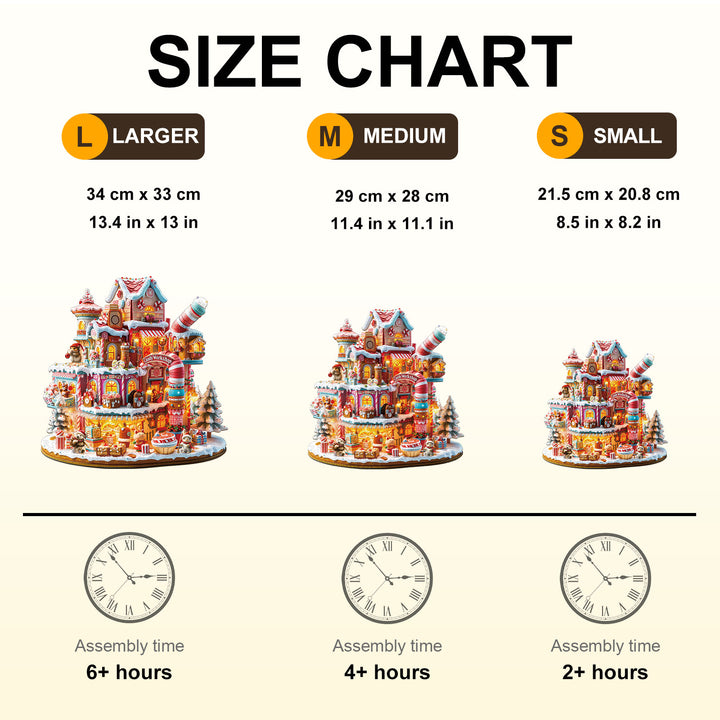 Candy Workshop Wooden Jigsaw Puzzle