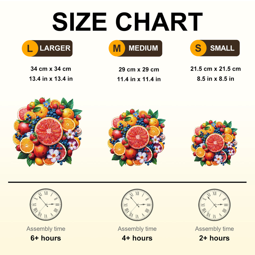 Fruit Party Wooden Jigsaw Puzzle