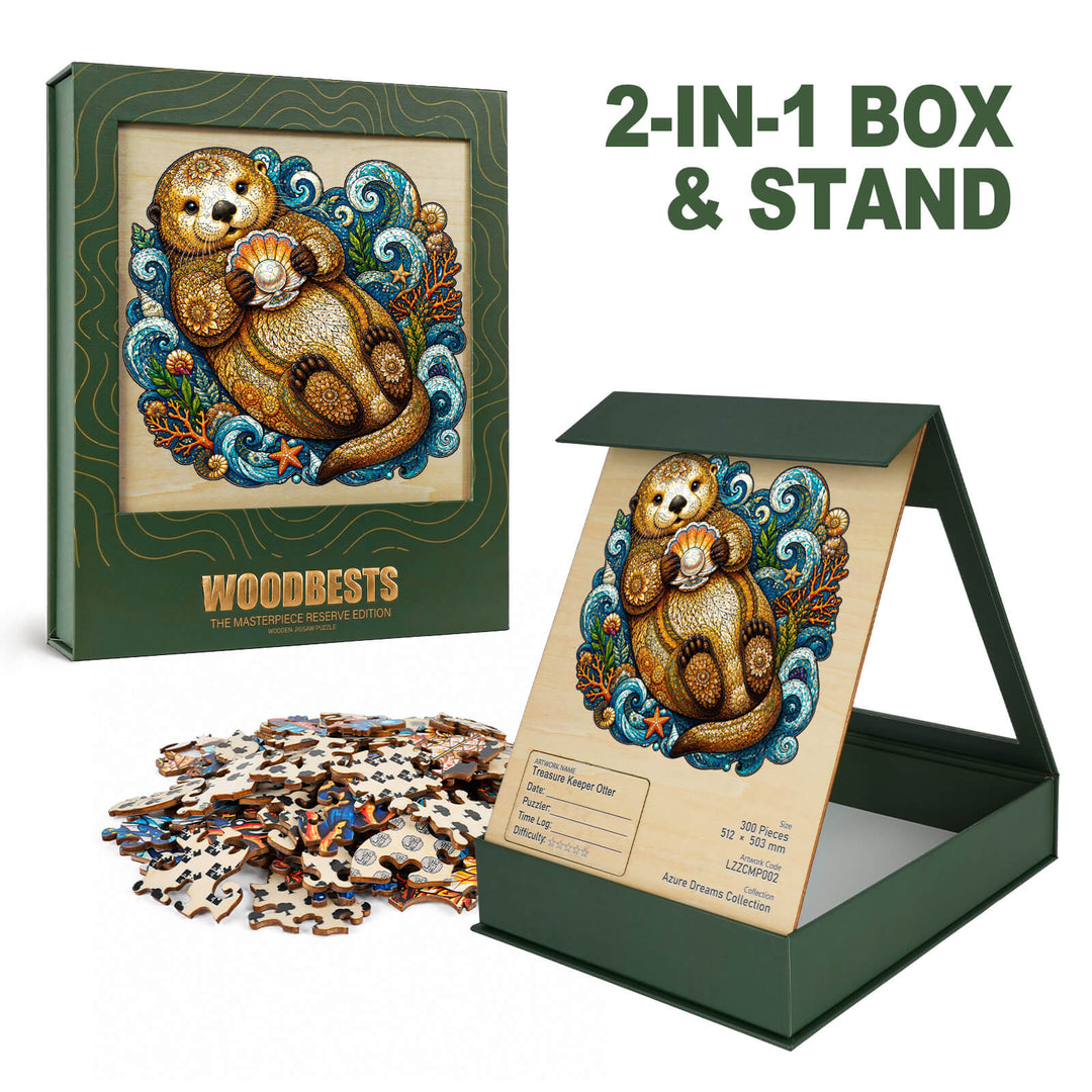Treasure Keeper Otter Wooden Jigsaw Puzzle