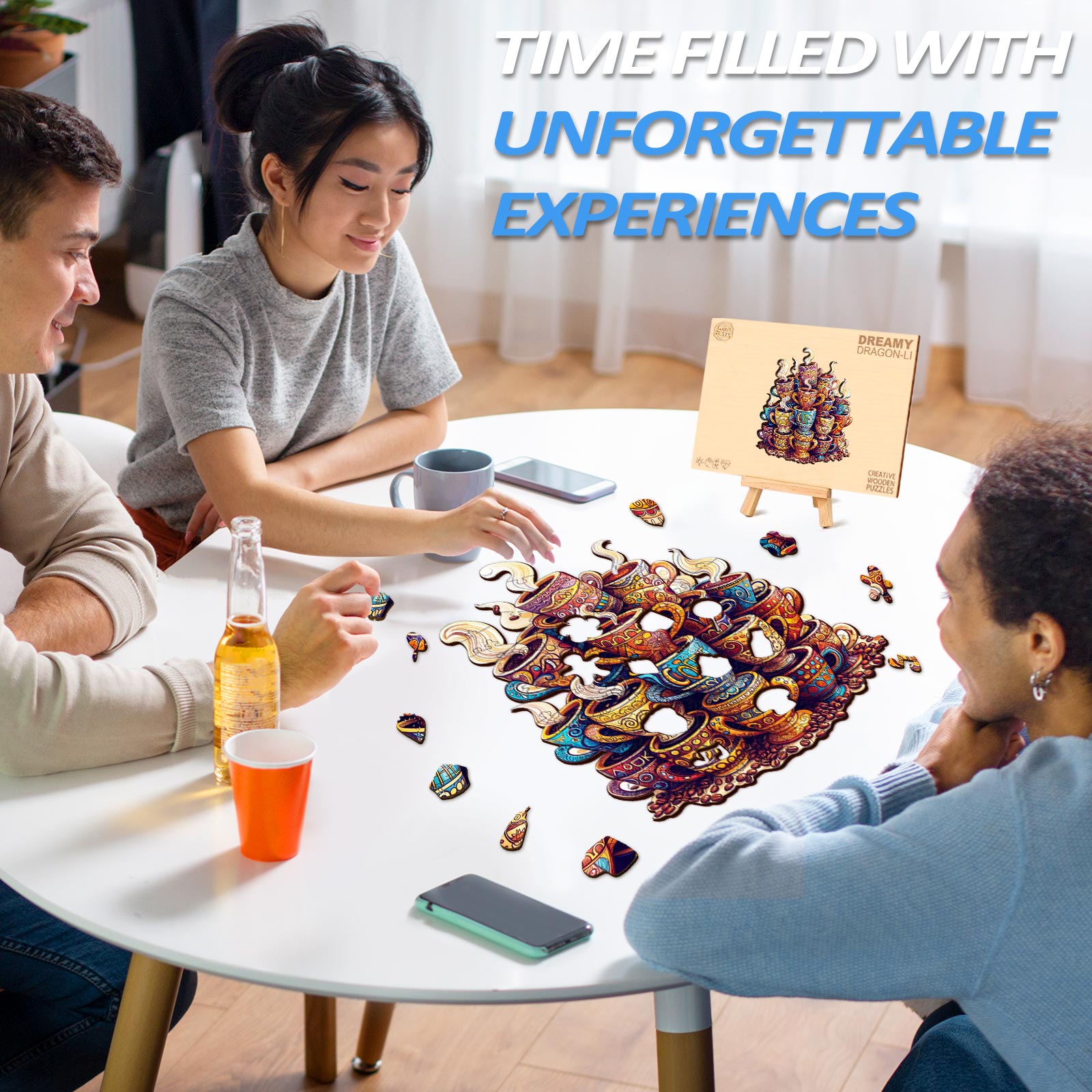 Casse-tête en bois Rêves de café