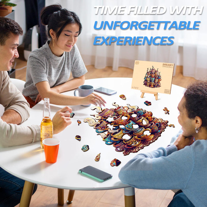 Rompecabezas de Madera Sueños de Café