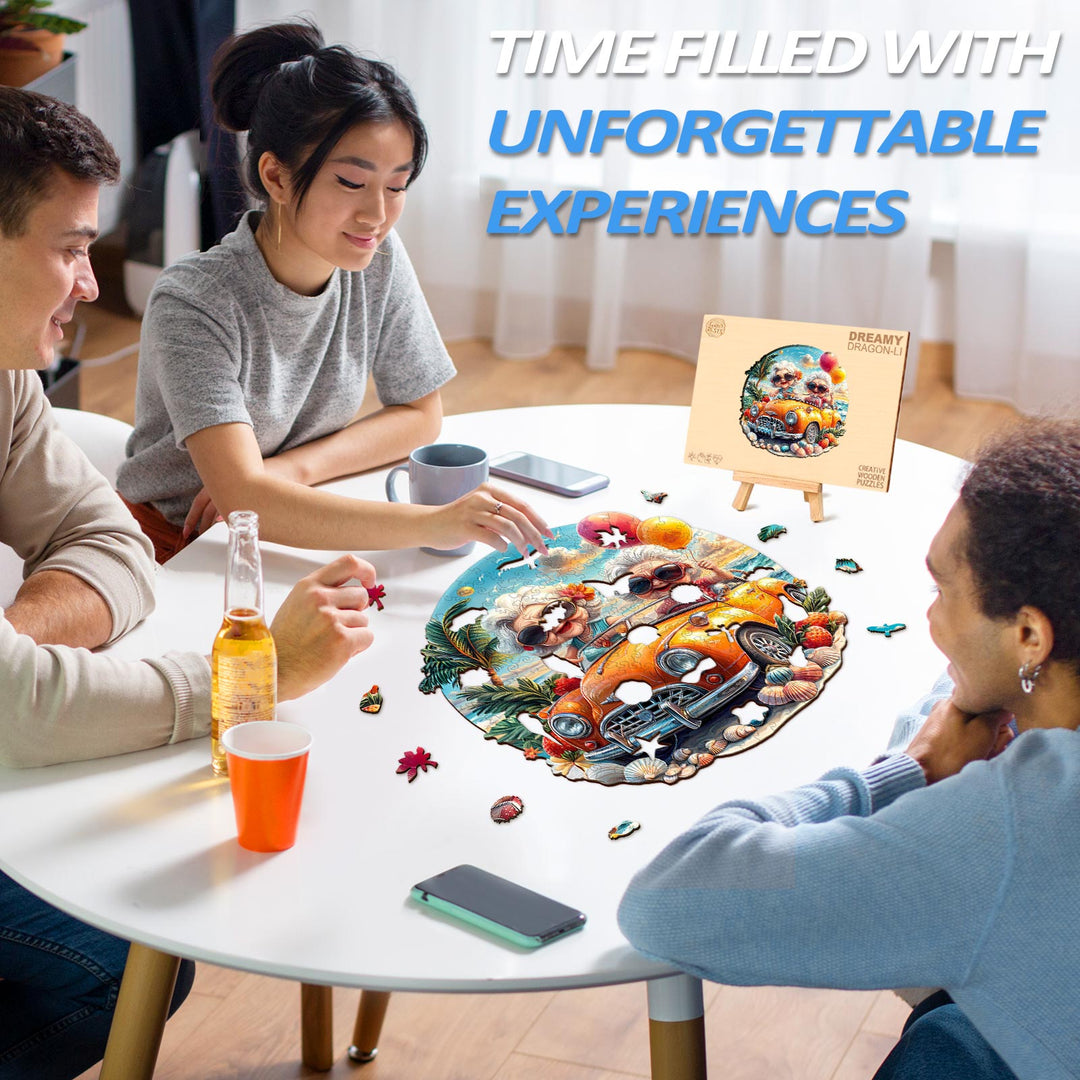 Jigsaw Puzzle en Bois Joyeuse Grand-mère