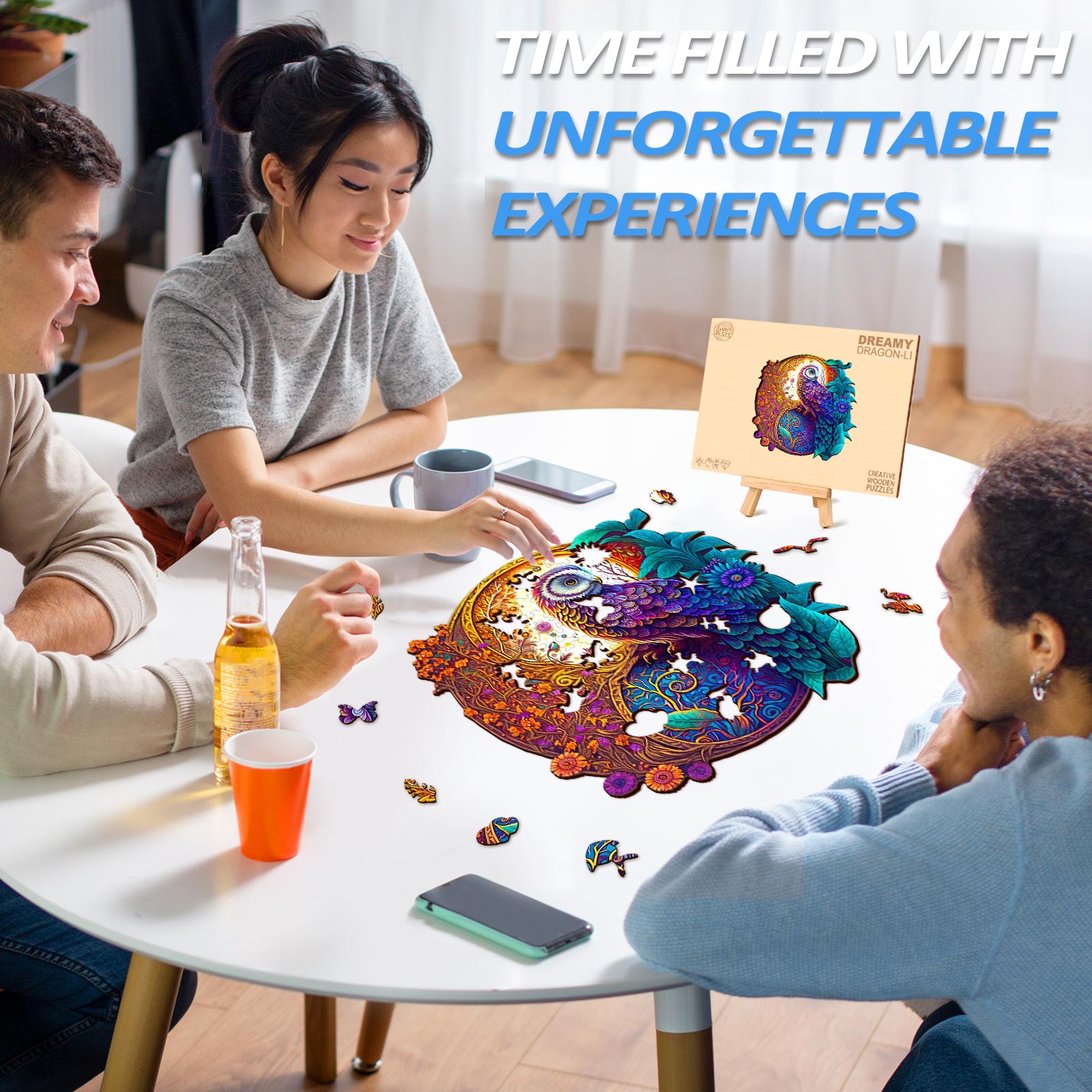 Yin Yang Owl 1 Wooden Jigsaw Puzzle