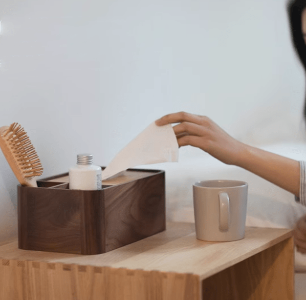 Wooden Multifunctional Tissue Box