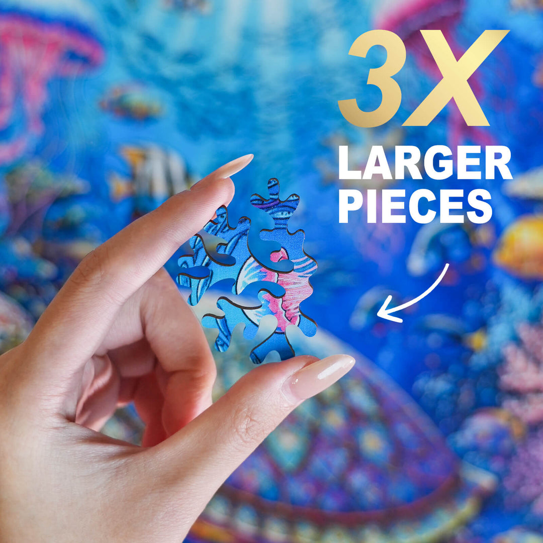 Sunlit Abyss Wooden Jigsaw Puzzle
