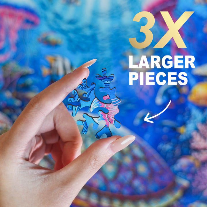 Sunlit Abyss Wooden Jigsaw Puzzle