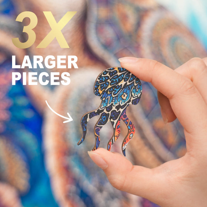 Ancient Wanderer Sea Turtle Wooden Jigsaw Puzzle