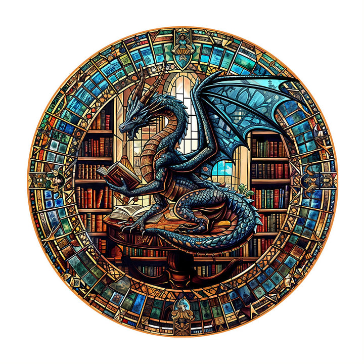 The Dragon's Library 1000 Piece Puzzle