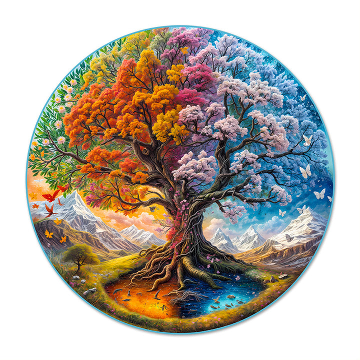 Seasonal Tree of Life-1 1000 Piece Puzzle