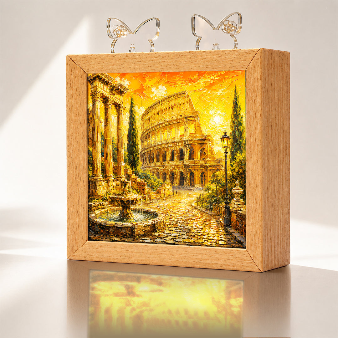 Acrylic Puzzle Night Light - Roman Sunset