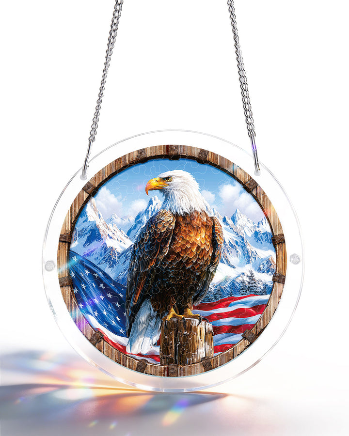 Acrylic Jigsaw Puzzle Suncatcher - Wings of Freedom