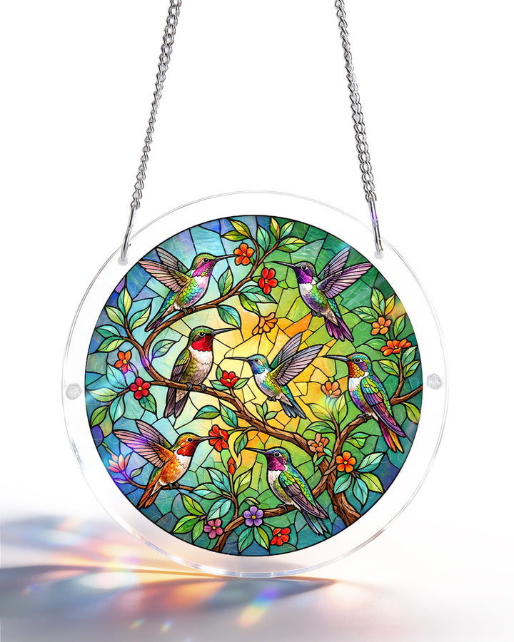 Acryl-Puzzle-Sonnenfänger – Smaragdwald-Prisma