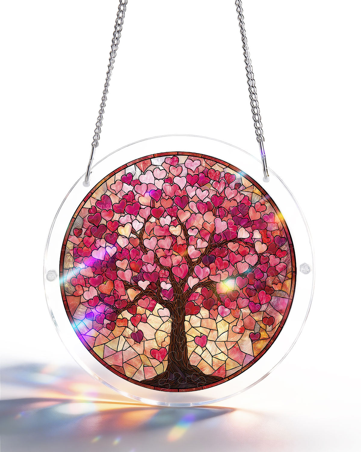 Attrape-soleil puzzle en acrylique - Branches d’amour