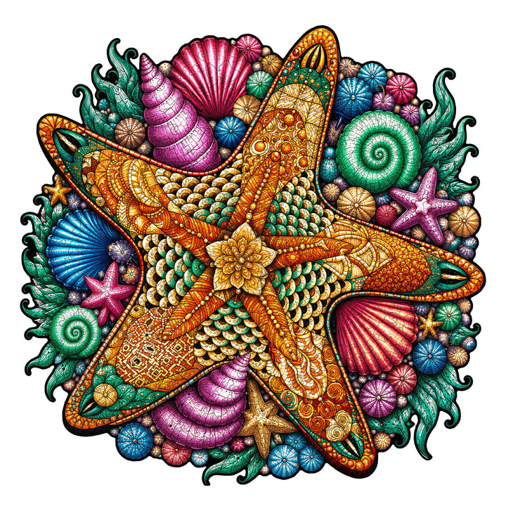 Star of the Reef Starfish Wooden Jigsaw Puzzle