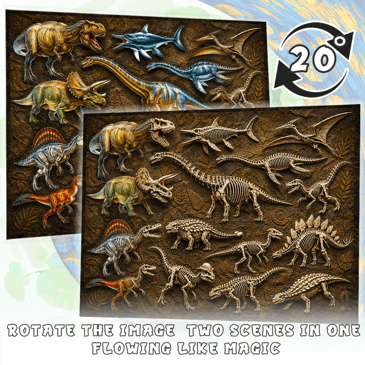 Prehistoric Fossils - Morphing Lenticular Puzzle