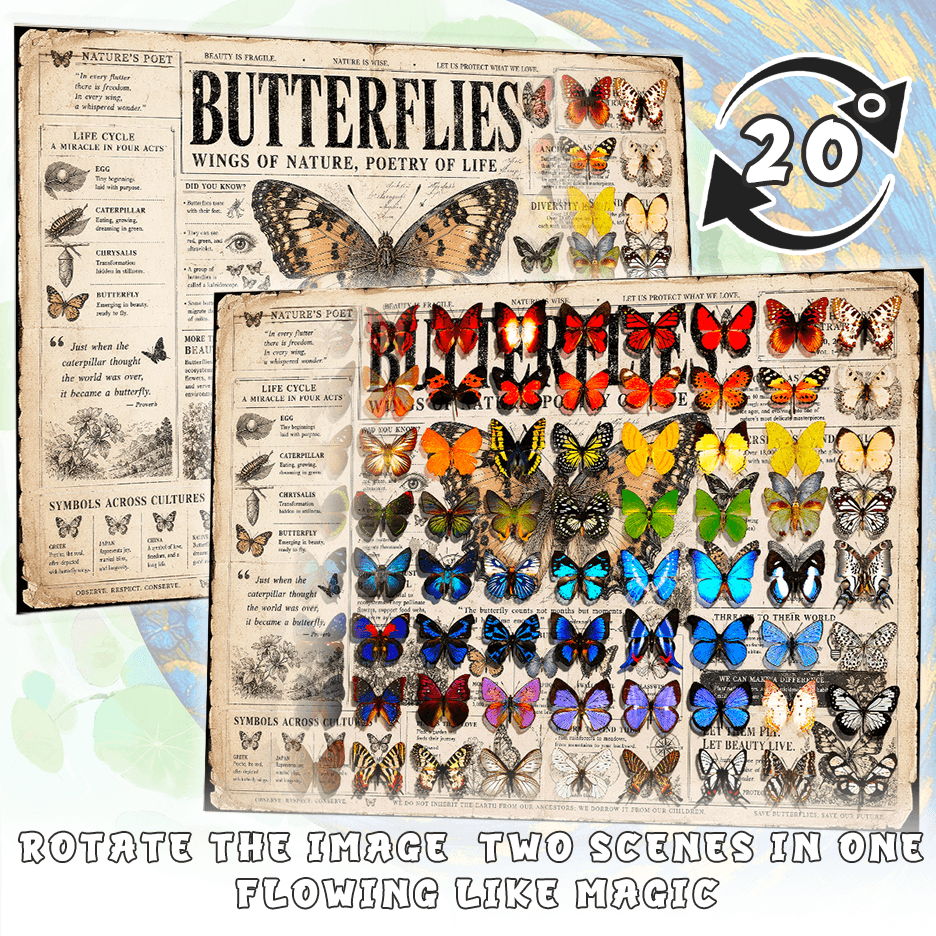 Butterfly Journa - Morphing Lenticular Puzzle