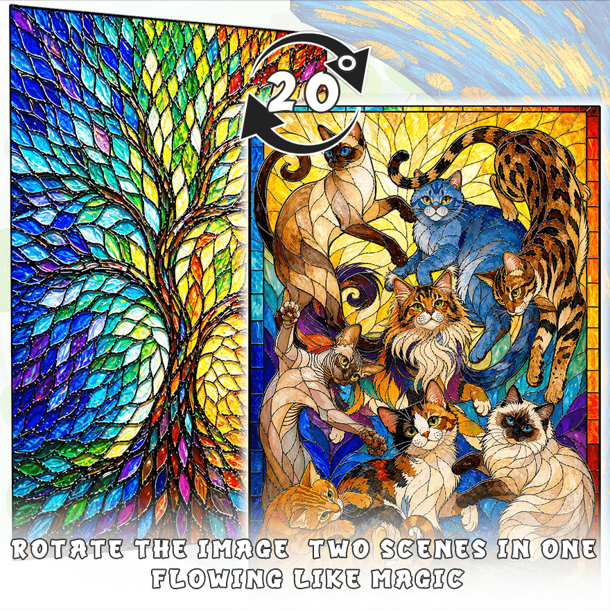 Tree Of Life is Cats - Morphing Lenticular Puzzle