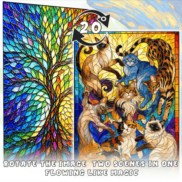 Tree Of Life is Cats - Morphing Lenticular Puzzle