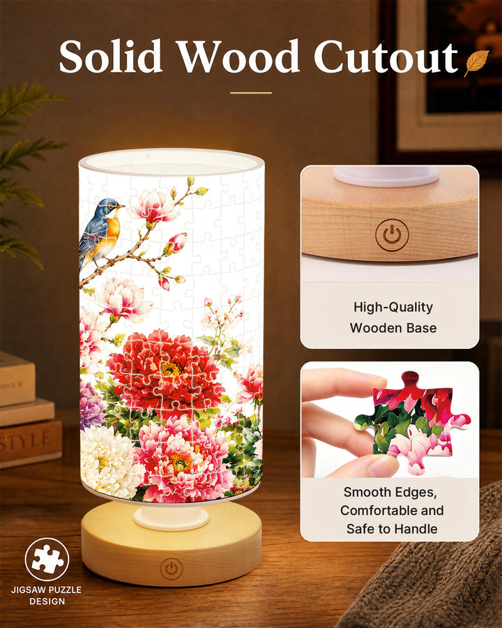 DIY Dimmable Acrylic Puzzle Lamp - Blooming Prosperity