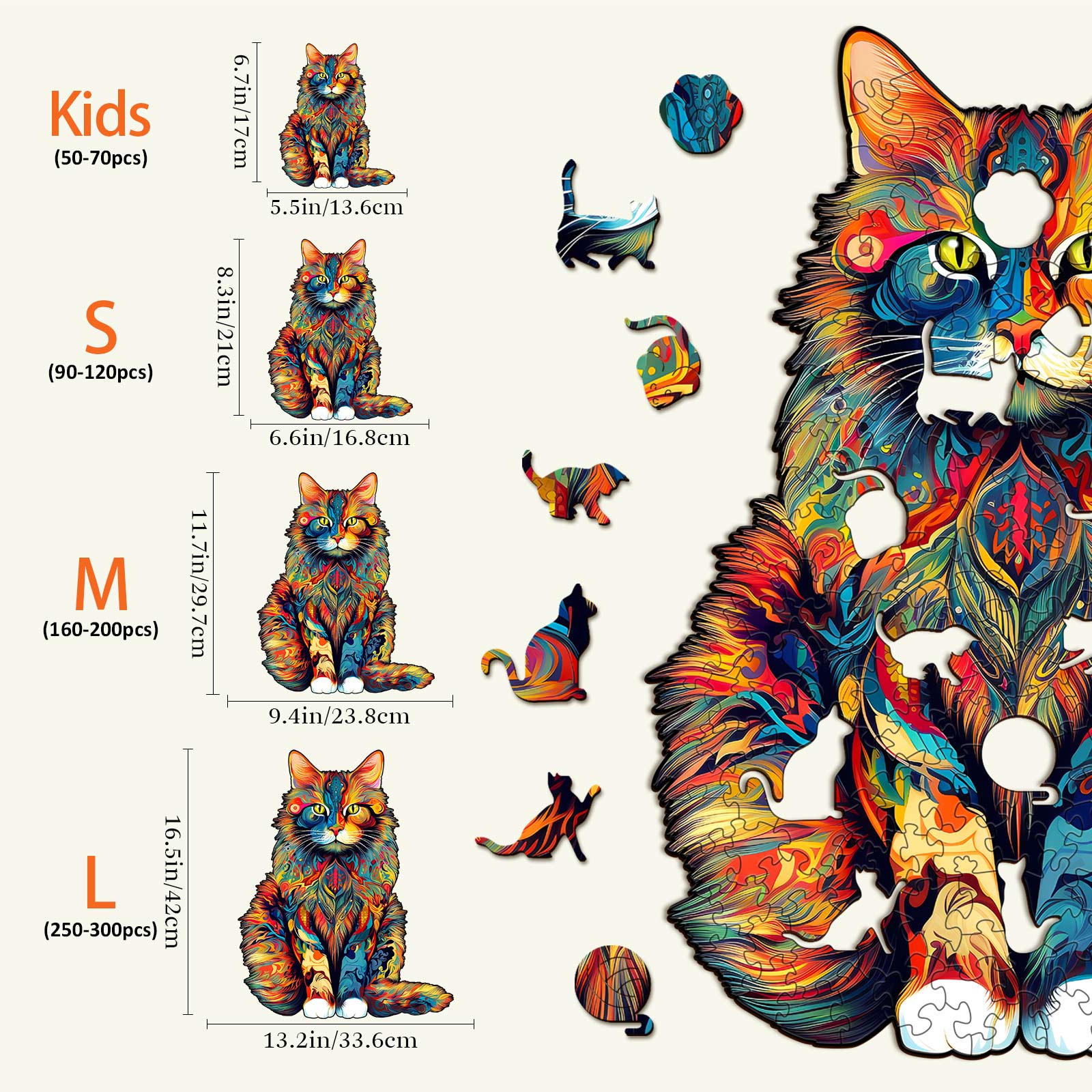Maine Coon Holzpuzzle