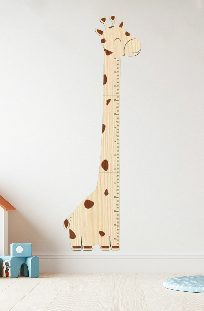 Personalized Wooden Giraffe Growth Chart Height Ruler