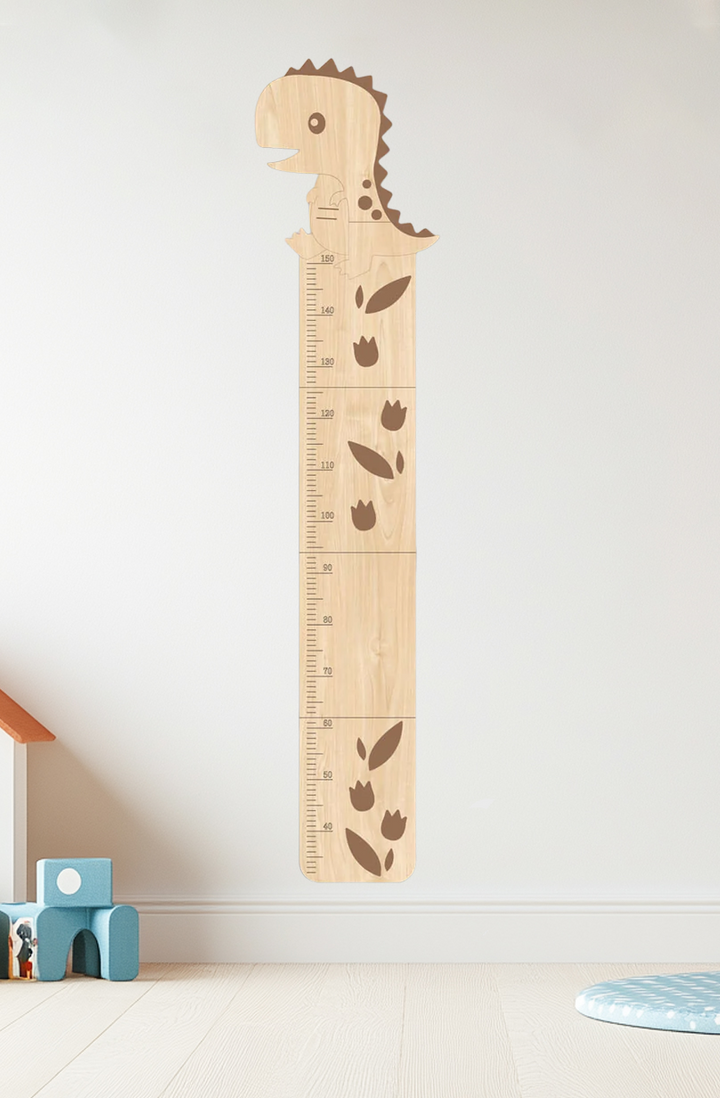 Personalized Wooden Cute Dinosaur Growth Chart