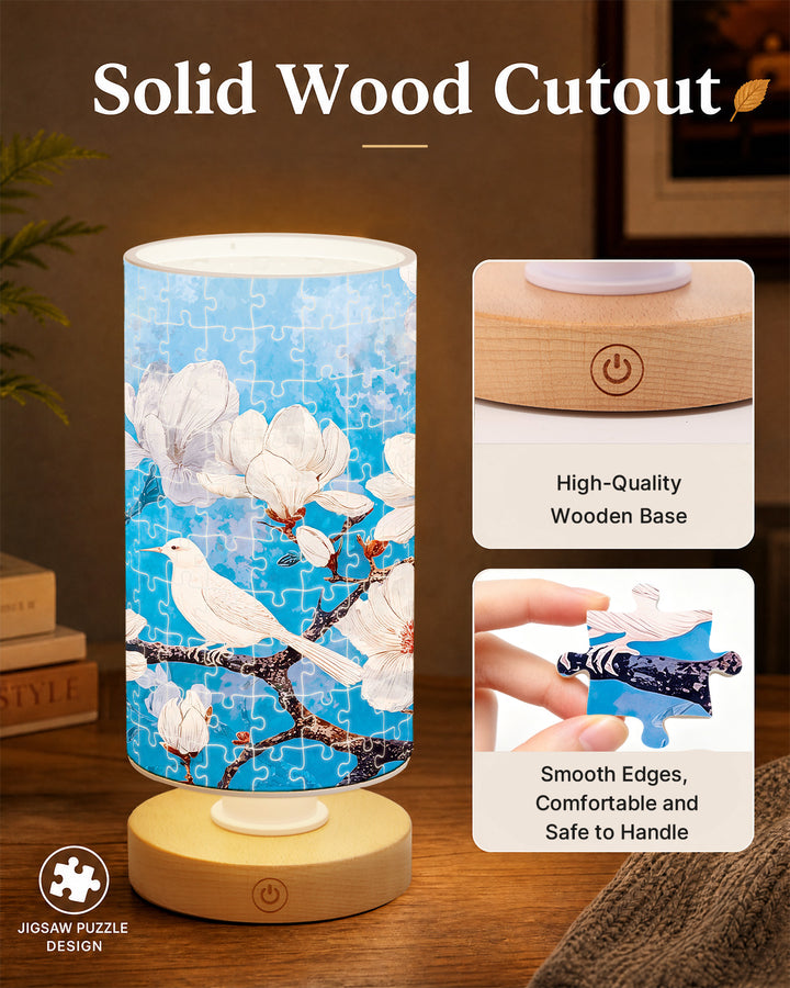 DIY Dimmable Acrylic Puzzle Lamp - Whispers of Magnolia Spring