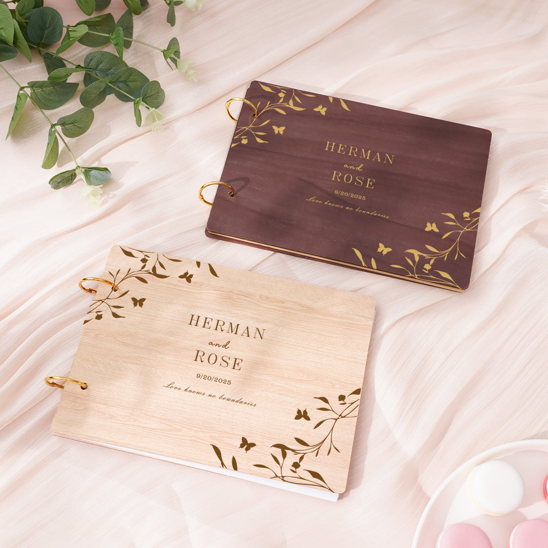 Wooden Wedding Guest Book - Photo Album - Wedding Decor