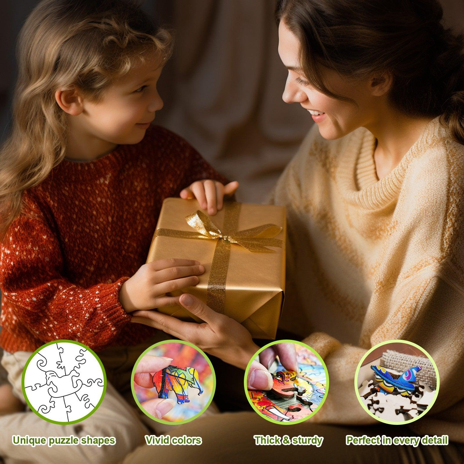 Cute Raccoon Children's Wooden Jigsaw Puzzle