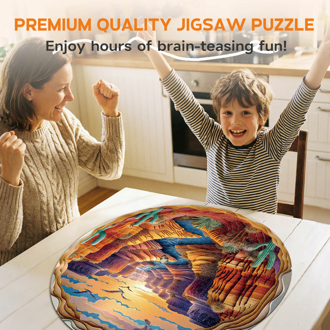 Canyon Sunset Layers 1000 Piece Puzzle