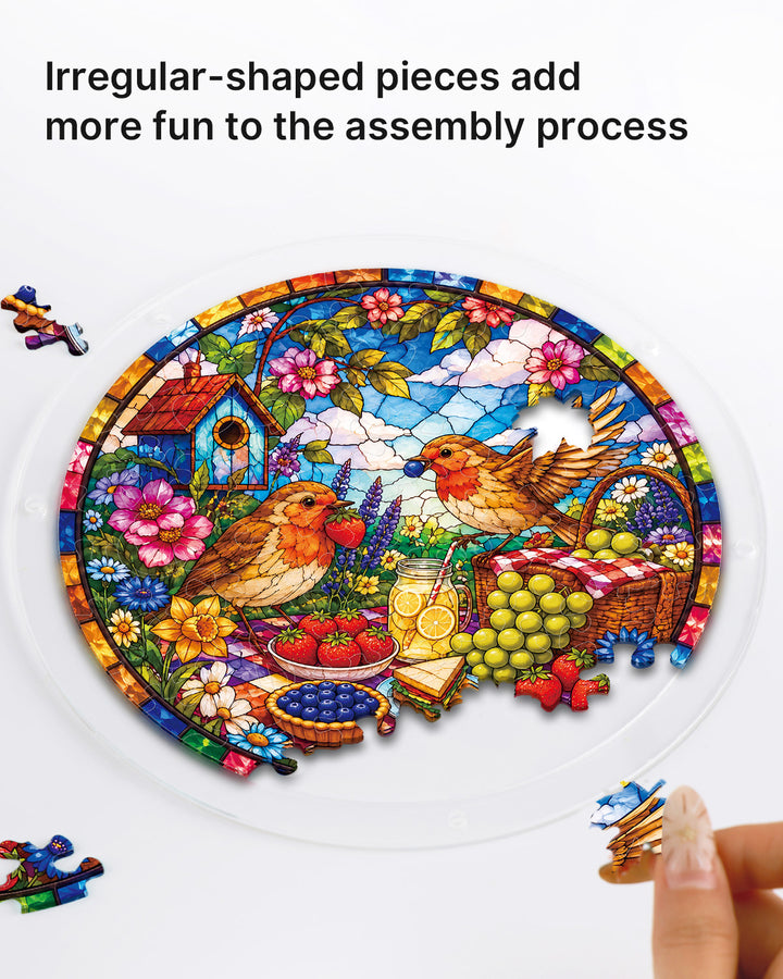 Acrylic Jigsaw Puzzle Suncatcher - Country Harvest