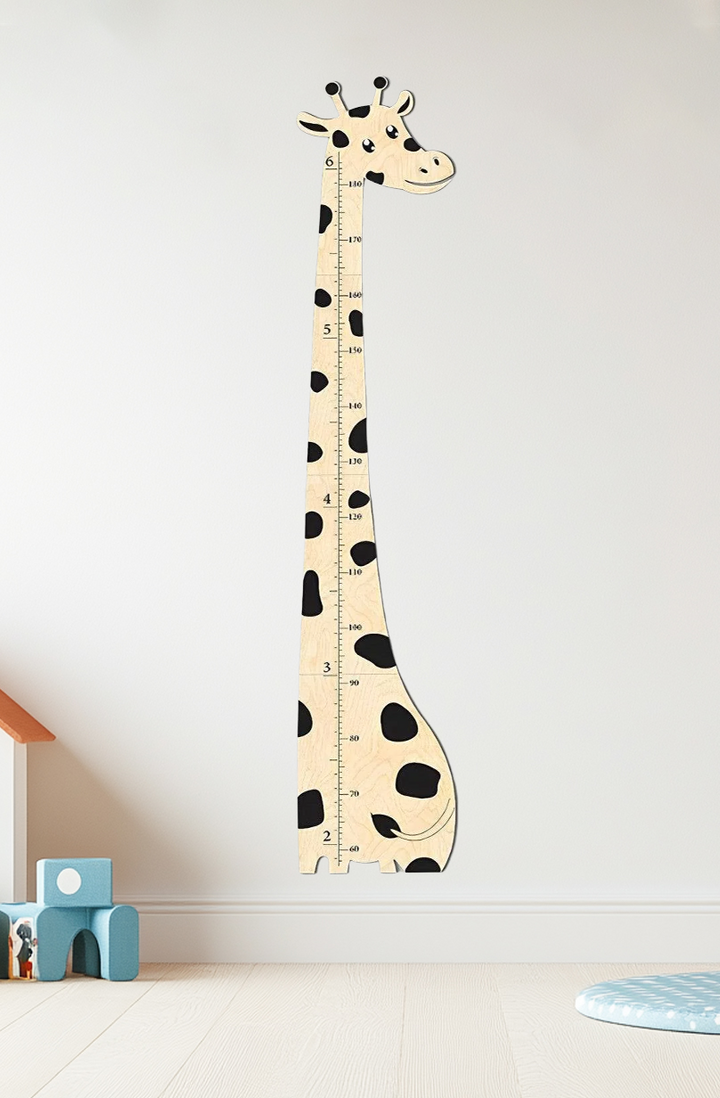 Wooden Giraffe Growth Chart Height Ruler for Kids