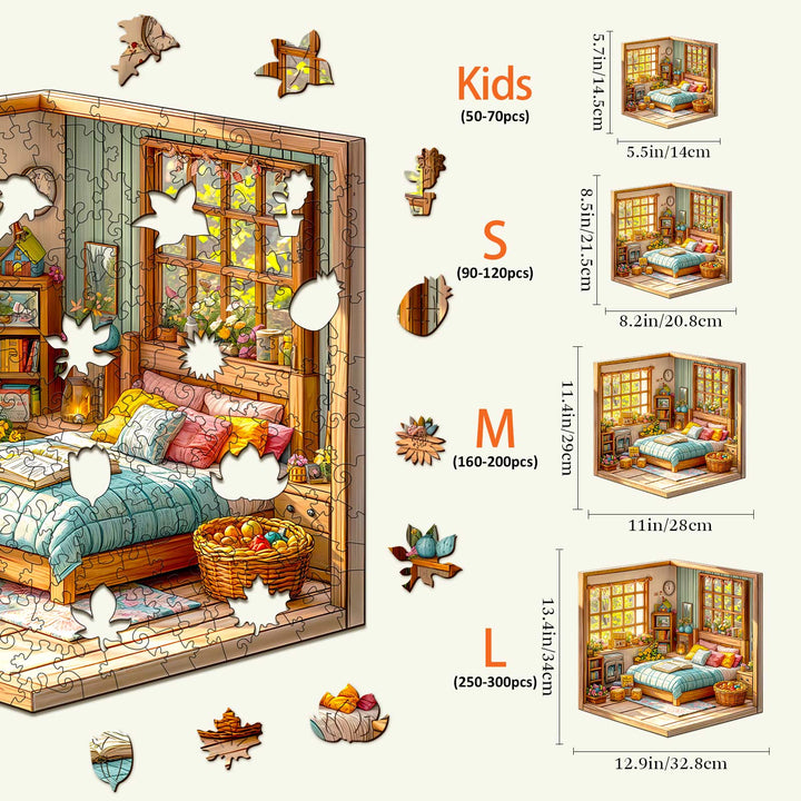 3D Warm Room Wooden Jigsaw Puzzle - By Woodbests