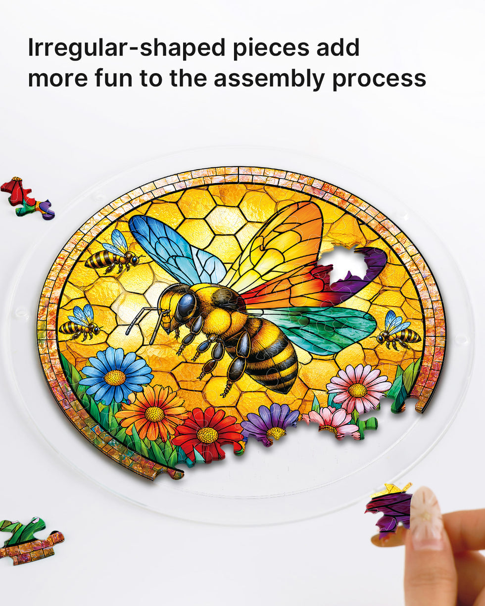 Acrylic Jigsaw Puzzle Suncatcher - Sunshine Bee