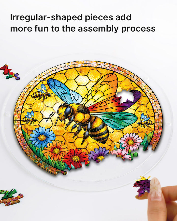 Acrylic Jigsaw Puzzle Suncatcher - Sunshine Bee
