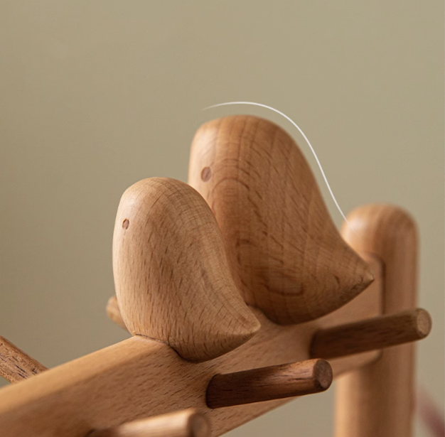 Bird Shape Wooden Shelf